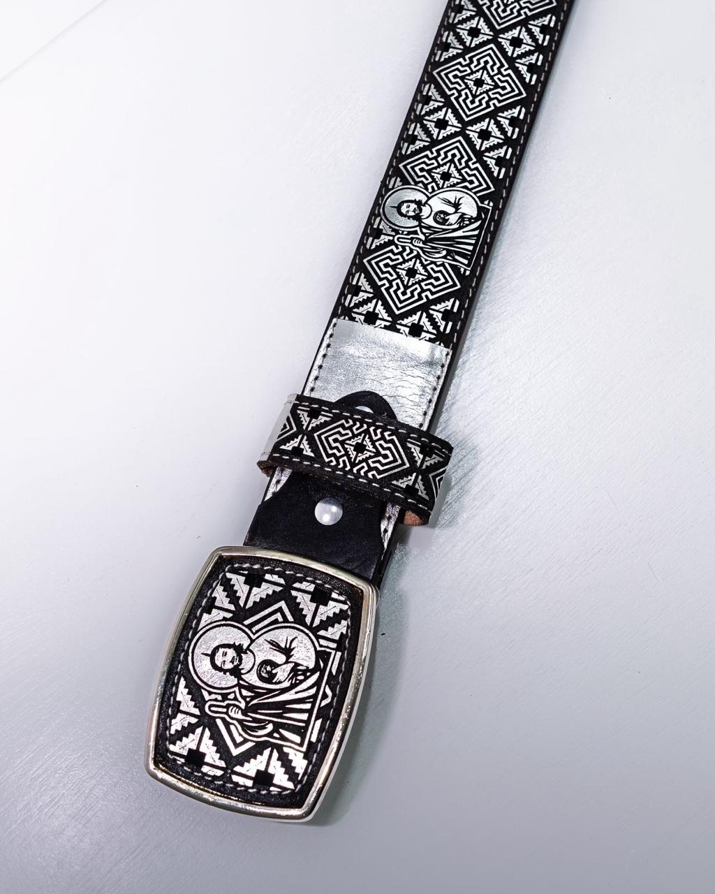 Cinturón San Judas Grabado en Láser