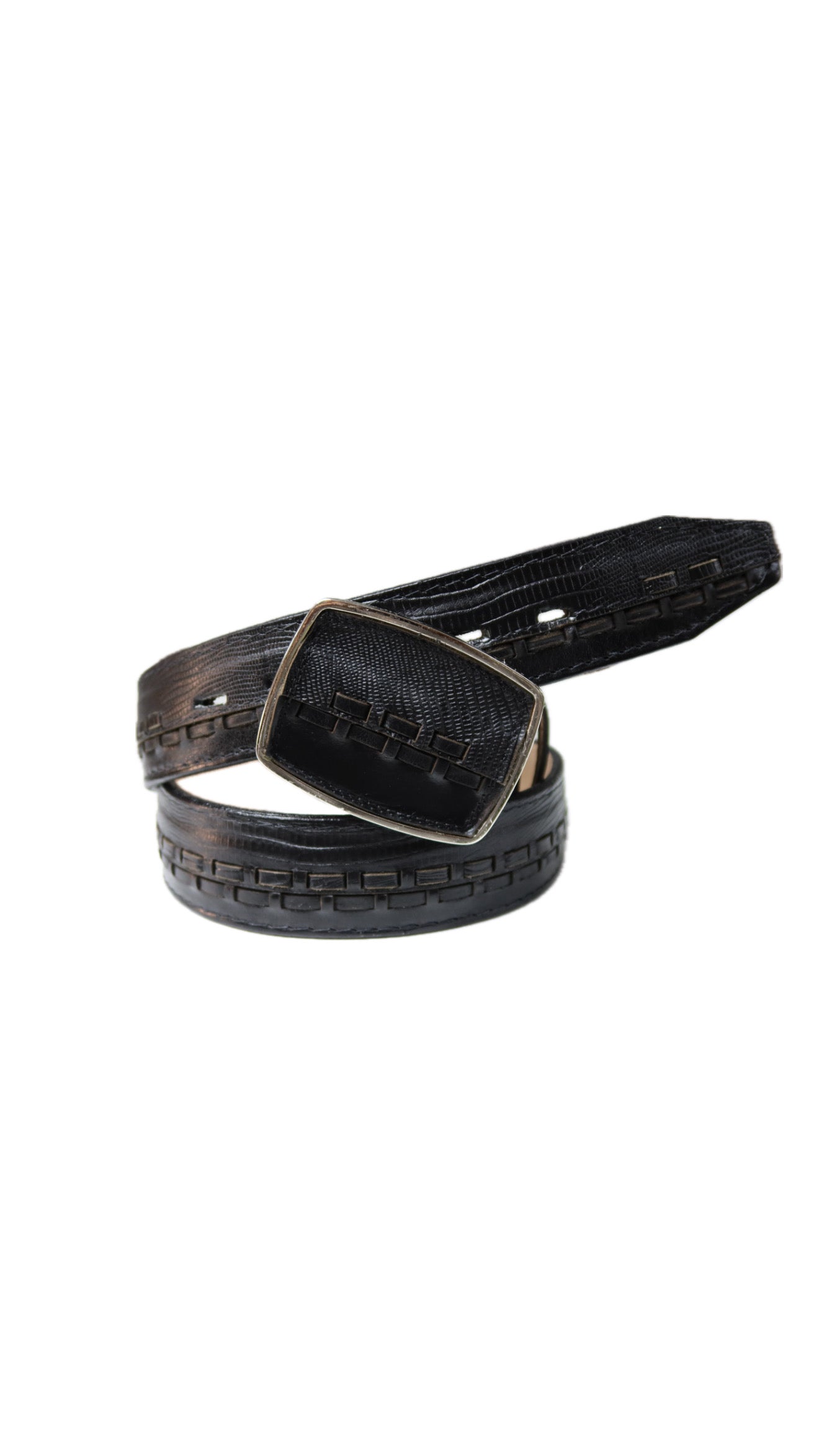 Cinturón Vaquero con Punta Cuadrada