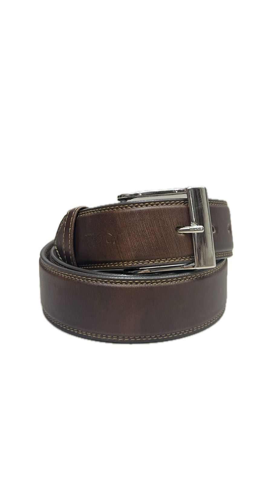 Cinturón de Piel color Cafe Chocolate para Hombre